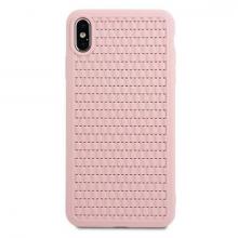 Чехол для iPhone XS Baseus Weaving case ( Розовый)