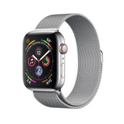 Apple Watch Silver  Series 4 44mm GPS+Cellular Aluminum Case with Silver Milanese Loop