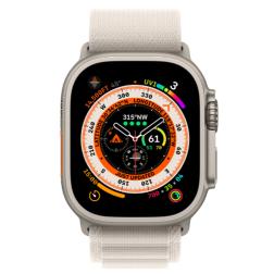 Apple Watch Ultra 49mm Starlight / Titanium Case