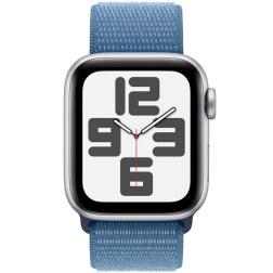 Умные часы Apple Watch SE 2023 GPS 40mm Silver Aluminium Case with Winter Blue Sport Loop (MRE33)