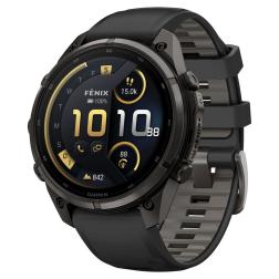 Умные часы Garmin Fenix 9 Pro AMOLED 47мм inReach, Carbon Gray DLC Titanium Black / Pebble Gray (010-04336-11)