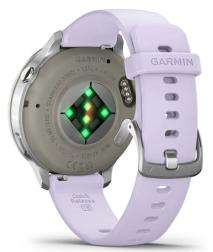 Умные часы Garmin Venu 4 41mm Silver Bezel With Periwinkle Silicone Band (010-03013-01)