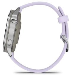 Умные часы Garmin Venu 4 41mm Silver Bezel With Periwinkle Silicone Band (010-03013-01)