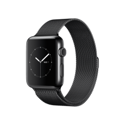 Apple Watch Series 2 38mm Space Black Stainless Steel Case with Space Black Milanese Loop