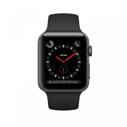 Apple Watch Series 2 42mm Space Black Stainless Steel Case with Black Sport Band