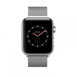 Apple Watch Series 3 42mm GPS+Cellular Stainless Steel Case with Milanese Loop