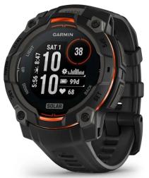 Смарт-часы Garmin Instinct 3 45 mm Solar, Black with Black Band (010-02934-00)