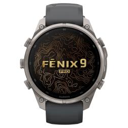 Умные часы Garmin Fenix 9 Pro AMOLED 47мм inReach, Titanium Graphite/Black (010-04336-21)