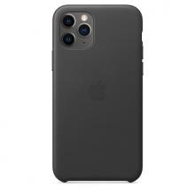 Кожаный чехол для iPhone 11 Pro, чёрный