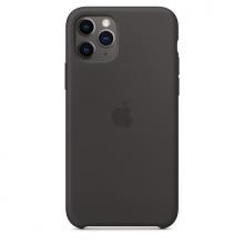 Силиконовый чехол для iPhone 11 Pro, чёрный
