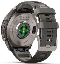 Умные часы Garmin Fenix 9 Pro Solar 47мм inReach Titanium with Pebble Grey Silicone Band (010-04338-01)