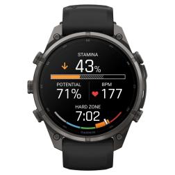 Умные часы Garmin Fenix 9 Pro AMOLED 47мм inReach, Carbon Gray DLC Titanium Black / Pebble Gray (010-04336-11)