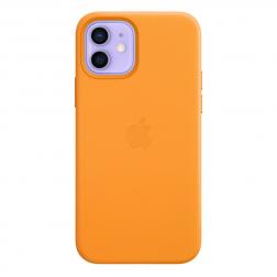 Кожаный чехол MagSafe для iPhone 12 Pro/iPhone 12, цвет «золотой апельсин»