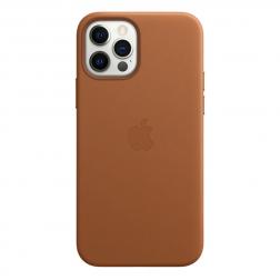 Кожаный чехол MagSafe для iPhone 12 Pro/iPhone 12, золотисто-коричневый цвет