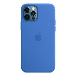 Силиконовый чехол MagSafe для iPhone 12 Pro/iPhone 12, цвет «Капри»