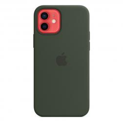 Силиконовый чехол MagSafe для iPhone 12 Pro/iPhone 12, цвет «кипрский зелёный»