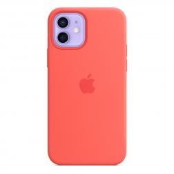 Силиконовый чехол MagSafe для  iPhone 12 mini, цвет «розовый цитрус»