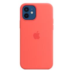 Силиконовый чехол MagSafe для iPhone 12 Pro/iPhone 12, цвет «розовый цитрус»