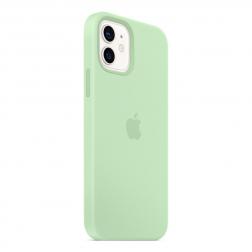 Силиконовый чехол MagSafe для  iPhone 12 mini, фисташковый цвет