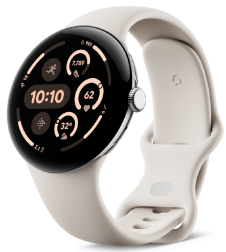 Смарт-часы Google Pixel Watch 3 45mm Polished Silver Aluminum Case/Porcelain Active Band