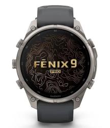 Умные часы Garmin Fenix 9 Pro AMOLED 47мм inReach, Titanium with Graphite/Black Silicone Band (010-04336-26)