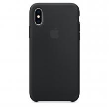 Силиконовый чехол для iPhone XS, цвет черный