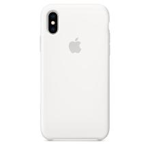 Силиконовый чехол для iPhone XS, цвет белый