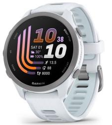 Смарт-часы Garmin Forerunner 170 Music, Whitestone with Whitestone/Cloud Blue Band (010-03920-11)