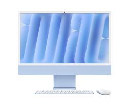 Моноблок Apple iMac 24 Retina 4,5K (M4, 8C CPU/8C GPU, 2024), 16 Гб, 256 Гб SSD, синий MWUF3