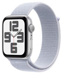 Умные часы Apple Watch SE 44mm (2024) Silver Aluminum Case with Cloud Sport Loop (MXET3)