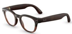 Умные очки Ray-Ban Meta Scriber Optics Gen 2 S49, RW7002 Shiny Transparent Umber