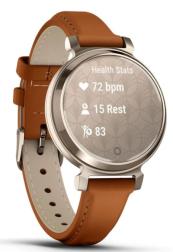 Умные часы Garmin Lily 2 Classic, Cream Gold / Tan Leather Band (010-02839-60)