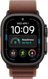 Apple Watch Ultra 4 (2026) 49mm Black Titanium Case with Burgundy Alpine Loop Medium