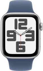 Умные часы Apple Watch SE 44mm (2024) Silver Aluminum Case with Denim Sport Band (MXER3)
