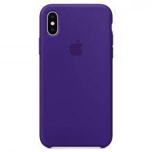 Чехол для iPhone X Силиконовый , цвет «ультрафиолет»
