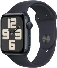 Умные часы Apple Watch SE 44mm (2024) Midnight Aluminum Case with Midnight Sport Band S/M (MXEJ3)